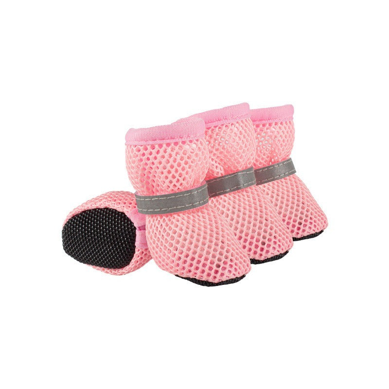 4-Piece Breathable Anti-Slip Dog Shoes