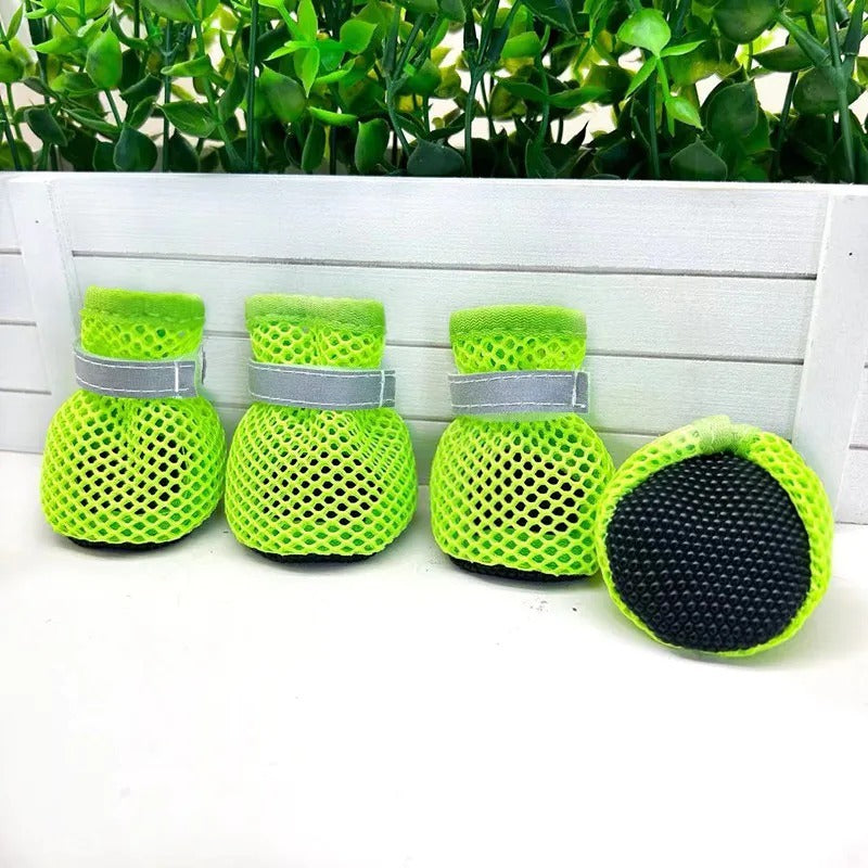 4-Piece Breathable Anti-Slip Dog Shoes