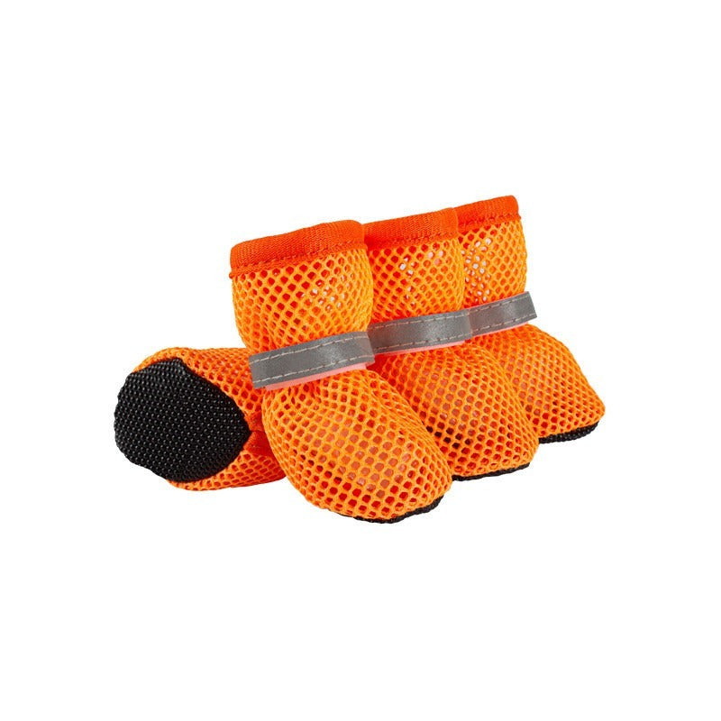 4-Piece Breathable Anti-Slip Dog Shoes