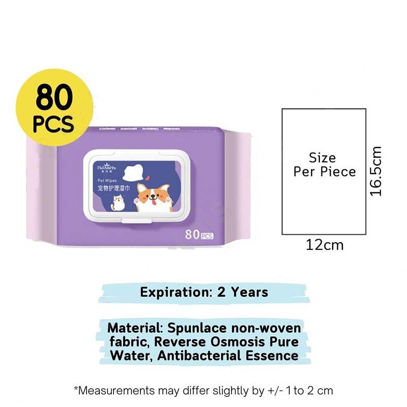 Pet Wet Wipes for Dogs and Cats
