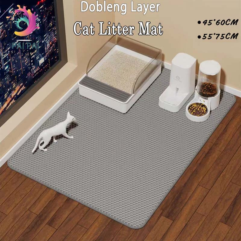 Splash-Proof Eva Double Layer Cat Litter Pad